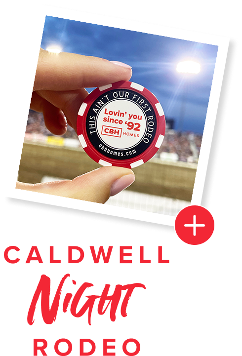 Caldwell Night Rodeo - CBH branded poker chip