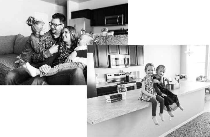 Families in homes