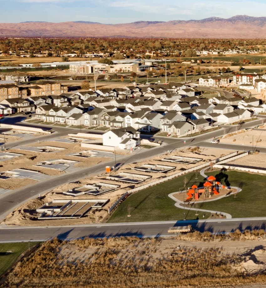 Aerial picture of community in Meridian