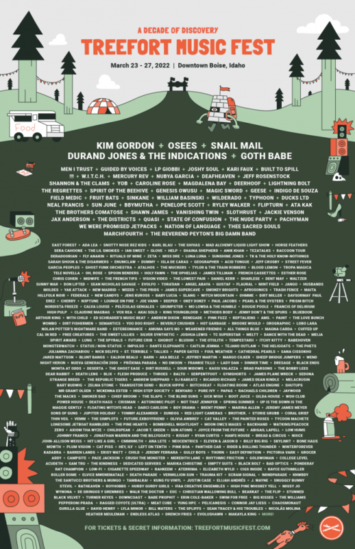 tree fort lineup